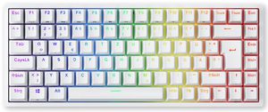 Royal Kludge RK84 white TKL Keyboard | 75%, Hot-swap, Brown Switches, US, White