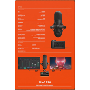 SteelSeries | Gaming Microphone | Alias Pro | Black