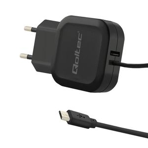 Qoltec Charger 17W | 5V | 3.4A | USB + Cable Micro USB