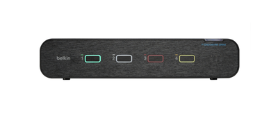 Komutatorius Belkin Universal 2nd Gen Secure KVM Switch, 4-Port, Dual Head, No CAC