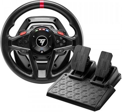 Thrustmaster T128 Steering Wheel With Magnetic Pedals| Playstation