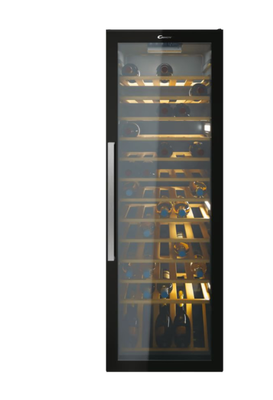 Vyno šaldytuvas Candy Wine Cooler CWC 200 EELW/NF Energy efficiency class G Free standing Bottles capacity 81 Black