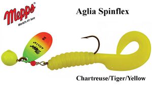 Blizgė Mepps Aglia Spinflex Chartreuse/Tiger/Yellow 20 g