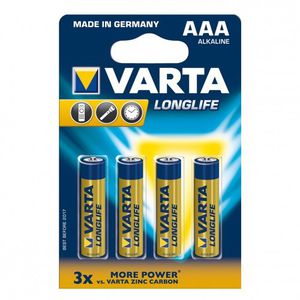 1x4 Varta Longlife Extra Micro AAA LR 03