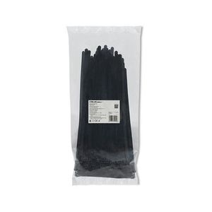 QOLTEC 52229 Reusable Self locking cable tie 7.2x250 mm Nylon UV Black