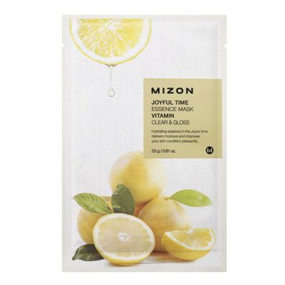 Mizon Joyful Time Essence Mask Vitamin Lakštinė veido kaukė su vitaminais, 23g