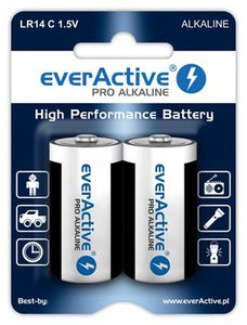Baterijos LR14 everActive PRO Alcaline LR14 - 2xC 1,5V