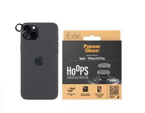 PanzerGlass™ Hoops Camera Lens Protector iPhone 15 | 15 Plus | Black