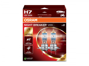 Osram lemputės Night Breaker LASER H7 +220%