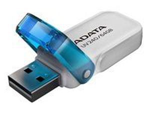 ADATA Flash Drive UV240 64GB USB 2.0 White