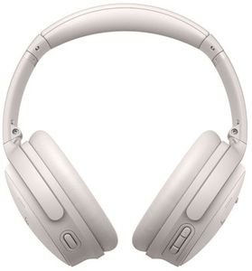 BOSE QuietComfort 45 baltos bevielės Bluetooth itin lengvos ausis uždengiančios ausinės su mikrofonu | Pasaulinio lygio triukšmo slopinimas | Iki 24 val. veikimas | Dėklas komplekte