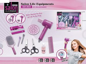 Hairdressing set with hairdryer