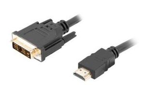 LANBERG CA-HDDV-10CC-0018-BK cable HDMI -> DVI-D 18+1 M/M Single Link. black 1.8m