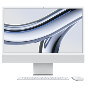 Apple iMac 24” 4.5K Retina, Apple M3 8C CPU, 10C GPU/8GB/256GB SSD/Silver/INT Apple