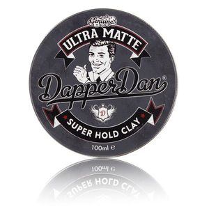 Dapper Dan Ultra Matte Super Hold Clay Itin stiprios fiksacijos matinis modeliavimo molis, 100ml
