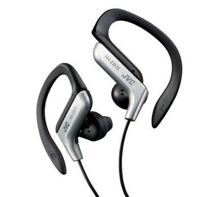 JVC HA-EB75-S-E Silver Sports Headphone with Adjustable Clip