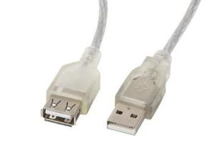 LANBERG CA-USBE-12CC-0018-TR extension cable USB 2.0 AM-AF with ferrite 1.8m