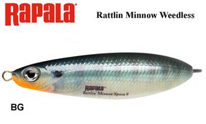 Rapala Rattlin Minnow Weedless Spoon  8 cm, 16 g BG 16 g