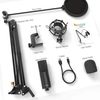 FIFINE K780A BLACK CONDENSER MICROPHONE + STAND | USB