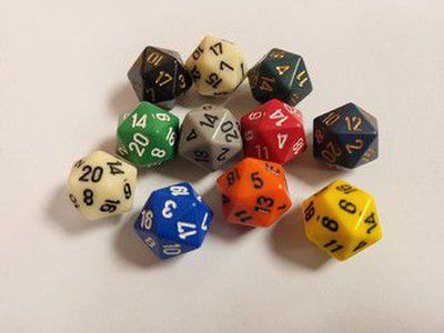 Chessex d20 Polyhedral Dice (1 Vnt)