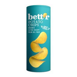 Ekologiški, sūdyti bulvių traškučiai – Bett'r, 160g