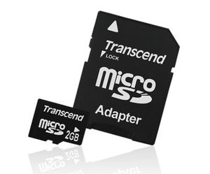 Transcend MicroSD 2GB + adapteris