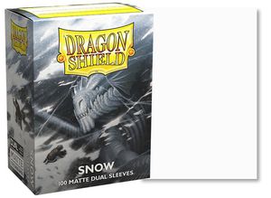 Dragon Shield Standard Matte Dual Sleeves - Snow (100 Pcs)