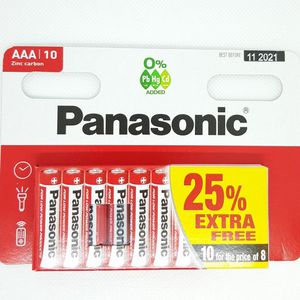 Elementai Panasonic Red Zinc, R03RZ AAA, 10vnt
