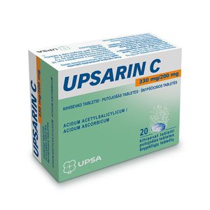 Upsarin C 330 mg/200 mg šnypščiosios tabletės N20