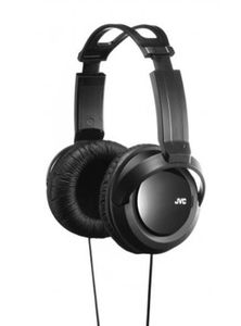 JVC HA-RX330-E laidinės ausis uždengiančios stereo ausinės | 2.5m nesipinantis laidas | Svoris 202g
