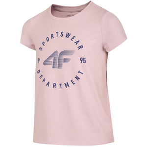 Marškinėliai Mergaitei 4F Šviesiai Rožiniai HJL22 JTSD003 52S
