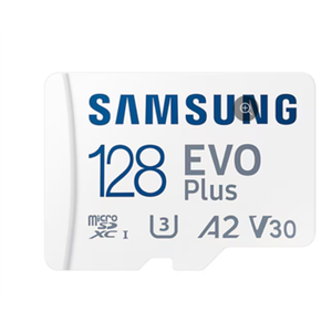 SAMSUNG EVO PLUS microSD 128GB 2024 incl. SD Adapter memory card UHS-I U3 Full HD and 4K UHD 160 MB/s read