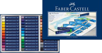 Aliejinės kreidelės Faber-Castell Gofa, 36 spalvos