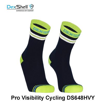 Neperšlampamos Kojinės DexShell Pro Visibility Cycling DS648HVY S