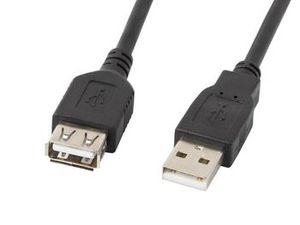 LANBERG CA-USBE-10CC-0030-BK extension cable USB 2.0 AM-AF 3m black