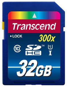 Transcend SDHC 32GB Class 10 UHS-I 400x Premium
