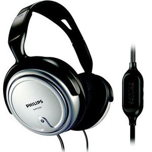 Philips SHP2500 sidabrinės ausis uždengiančios Hi-Fi ir TV ausinės | Garsiakalbio skersmuo: 40 mm | Dažninė charakteristika: 15-22 000 Hz | Pilnutinė varža: 32 omų | Jautrumas: 100 dB | Kabelio ilgis: 6 m
