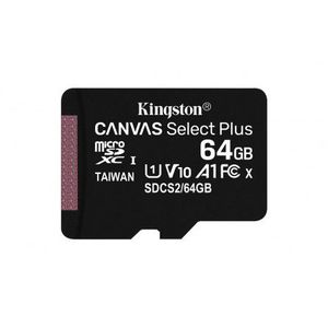 Kingston microSDXC 64GB Canvas Select Plus 100MB/s atminties kortelė