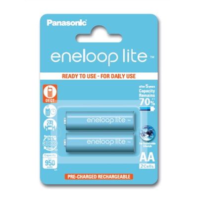 Panasonic | AA | 950 mAh | 2 pc(s) | ENELOOP Lite BK-3LCCE/2BE