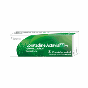 Loratadine Actavis 10 mg tabletės N10