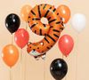 Folinis gimtadienio balionas Tigras - Skaičius 9 (49x76 cm)