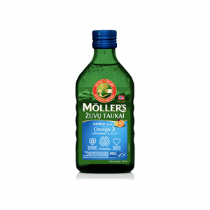 Möller's skysti žuvų taukai vaisių skonio 250 ml