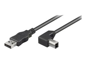 Goobay USB 2.0 Hi-Speed Cable 90°, Black Goobay