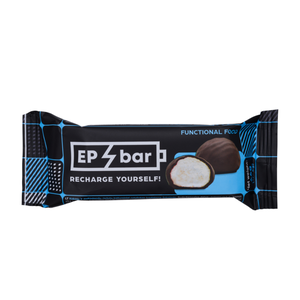 Kokosiniai rutuliukai juodajame šokolade - EPbar, 66 g.
