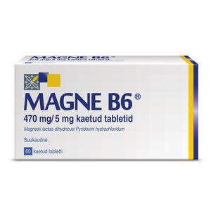 MAGNE B6 470 mg/5 mg dengtos tabletės N60 