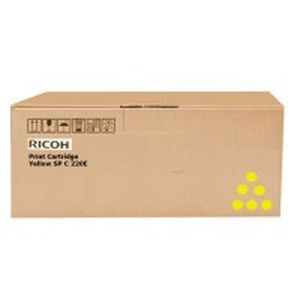 Ricoh SP C250E (407546), geltona kasetė lazeriniams spausdintuvams, 1600 psl.