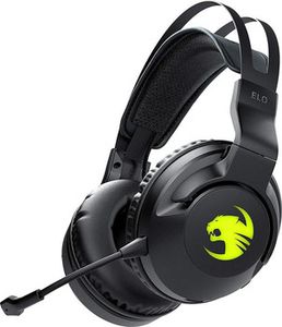 ROCCAT ELO 7.1 AIR Black Wireless Over-ear Gaming Headphones with Detachable microphone and 7.1 surround sound