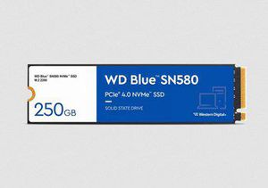 WD Blue SN580 NVMe SSD 250GB M.2 PCIe Gen4