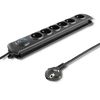 Qoltec Surge protector 6 sockets, 5m