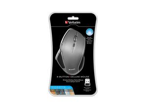 Verbatim Wireless Desktop Mouse Deluxe 8 Button Blue LED